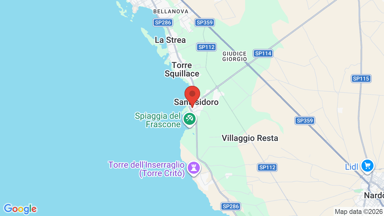 Mappa di Blu Salento Village
