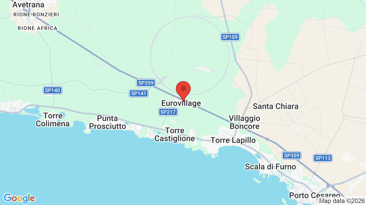 Mappa di Evvai Club Eurovillage