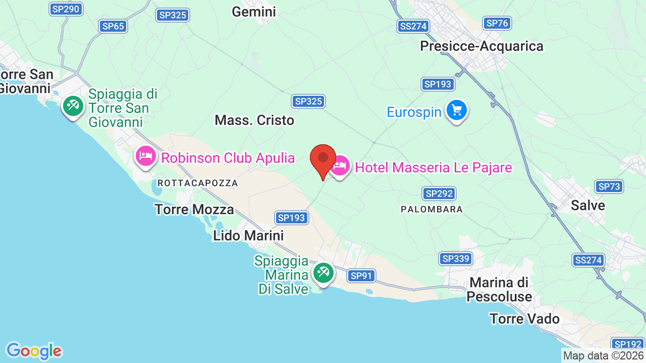 Mappa di La Casarana Wellness Eco Resort