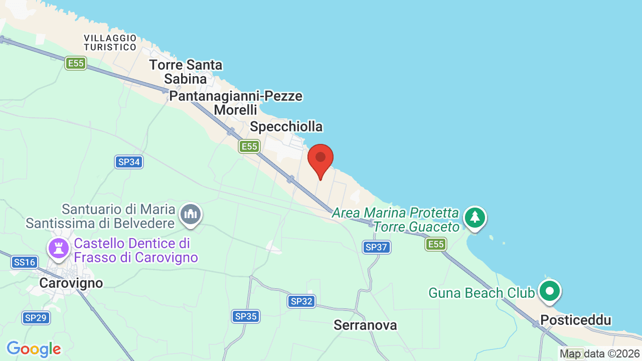Mappa di Torre Guaceto Greenblu Resort