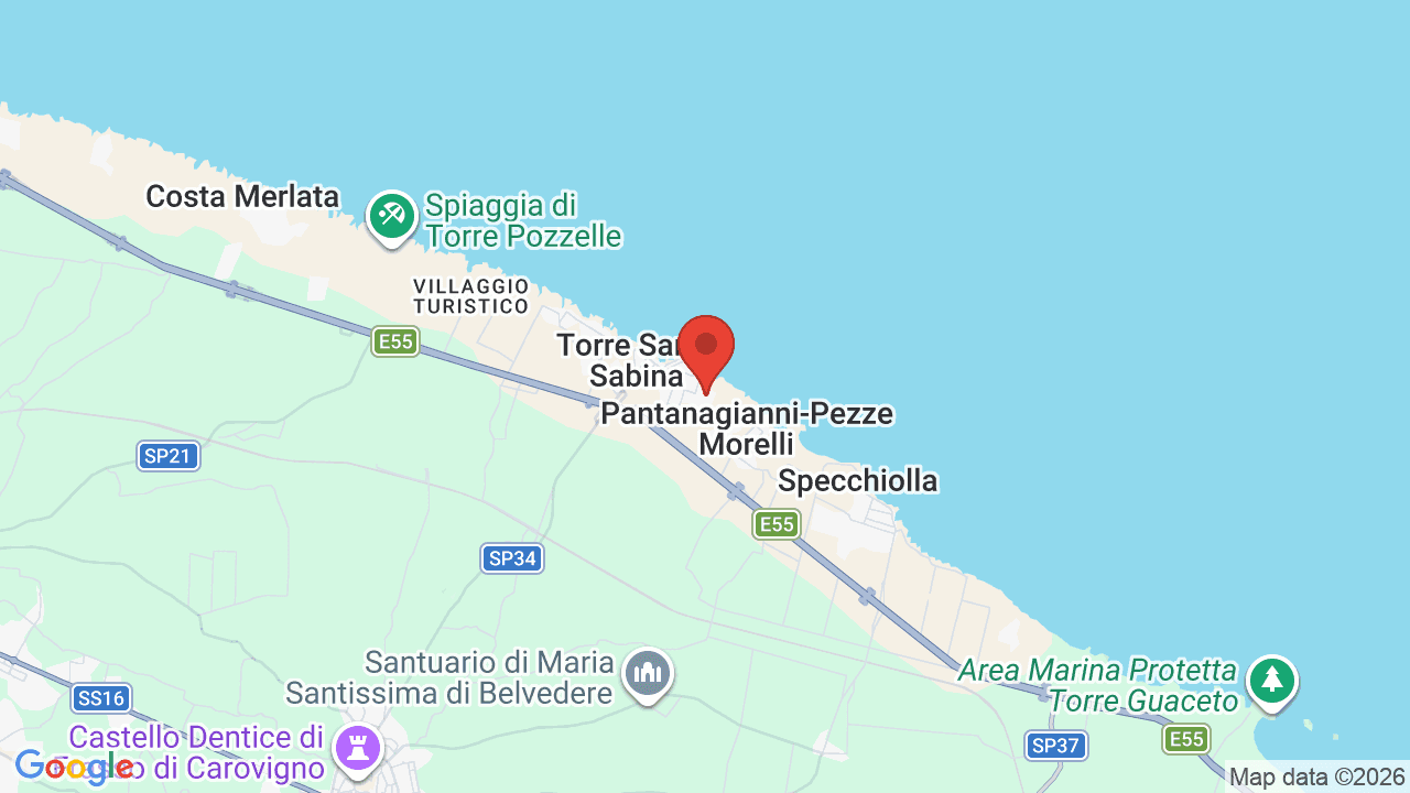 Mappa di Hotel Club Santa Sabina
